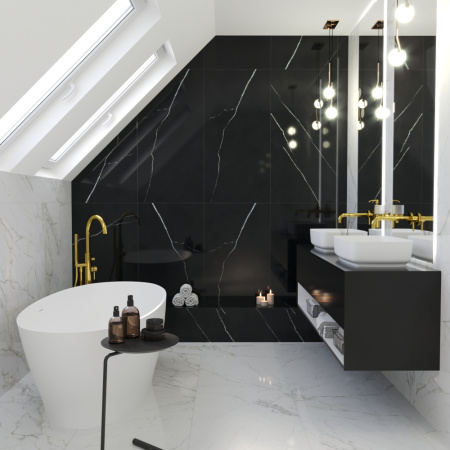 Ванна WHITECROSS Glock 170x80 (белый мат) иск. камень