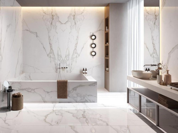 Керамогранит MARMO E PIETRA BRECCIA ARGENTUM LAPP/RETT (163001) 160x320 от AVA Ceramica (Италия)