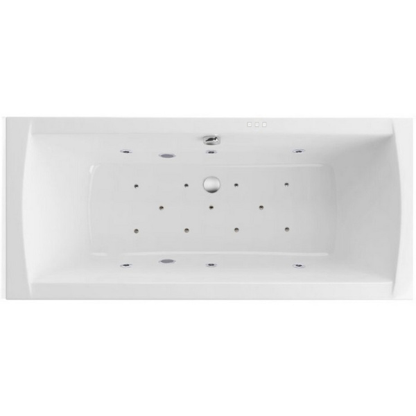 Ванна EXCELLENT Aquaria Lux 180x80 "RELAX" (хром)