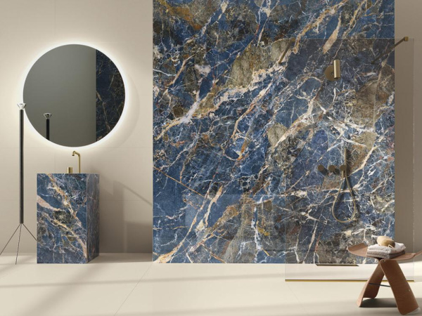 Керамогранит ICARO BLUE MARBLE POL RECT (A039588) 120x280 от APE Ceramica (Испания)