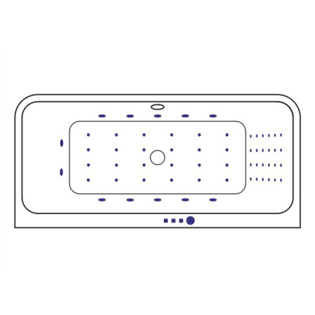 Ванна EXCELLENT Arana 180x85 "NANO" (золото)