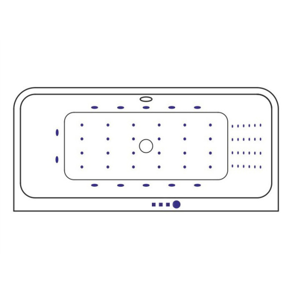Ванна EXCELLENT Arana 180x85 "NANO" (золото)