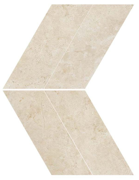 Мозаика керамогранит Marvel Stone Cream Prestige Chevron Lappato (AS1R) 22.5x22.9 от Atlas Concorde (Италия)