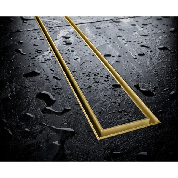 Душевой трап EXCELLENT Stilio Gold 60 см. под облицовку плиткой (золото)