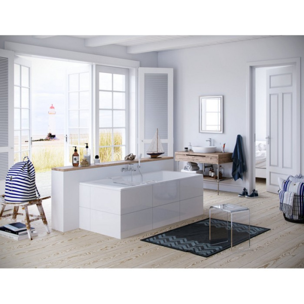 Полка на ванну изогнутая EXCELLENT ZEN