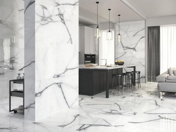 Керамогранит NEWBURY WHITE PULIDO RECT (BND1175) 80x160 от Benadresa Azulejos (Испания)