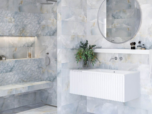 Настенная плитка Insignia Crysta Bianco Struttura Brillo (N60002) 24.2x70 от Eletto Ceramica (Россия)