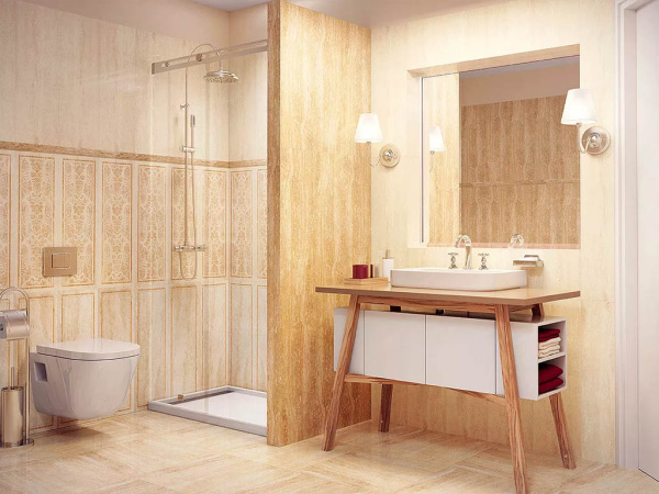 Настенная плитка Cassinia Beige рект. 25x75 от Paradyz (Польша)