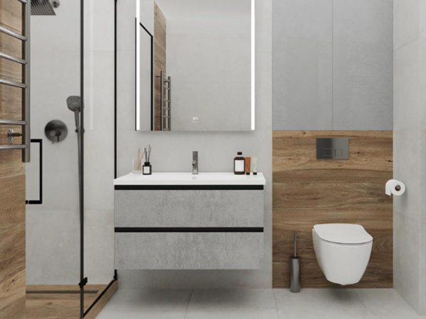 Керамогранит Cement Strength Grey Серый Матовый 80x80 от Ceradim (Индия)