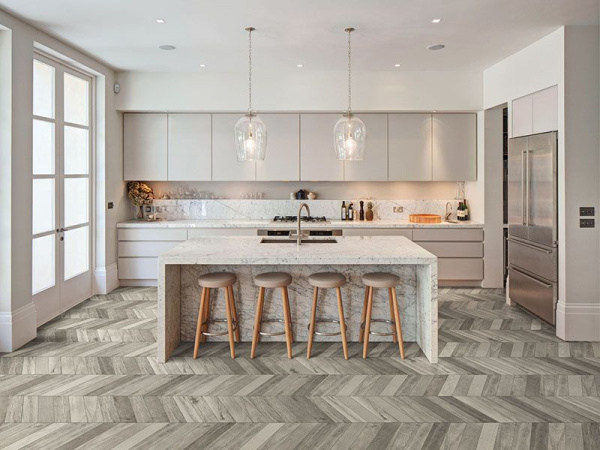 Керамогранит Treverksoul Grey Chevron M0MN 11x54 от Marazzi Italy (Италия)