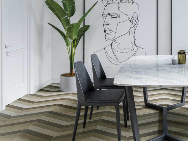 Керамогранит 60 GRAD CHEVRON A WOOD LIGHT (120274) 9.8x52.2 от WOW (Испания)