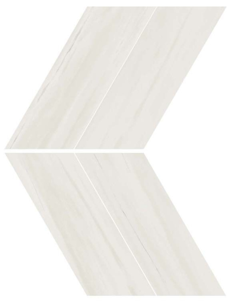 Мозаика керамогранит Marvel Stone Bianco Dolomite Chevron Lappato (AS1Q) 22.5x22.9 от Atlas Concorde (Италия)
