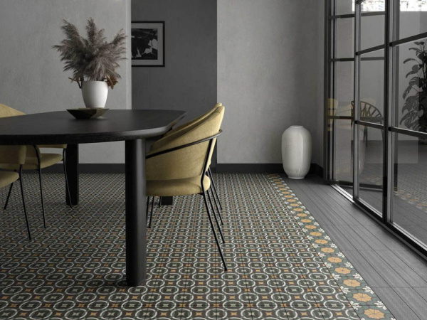 Керамогранит SYNC CIRCLE GREEN (125631) 15x15 от DNA Tiles (Испания)