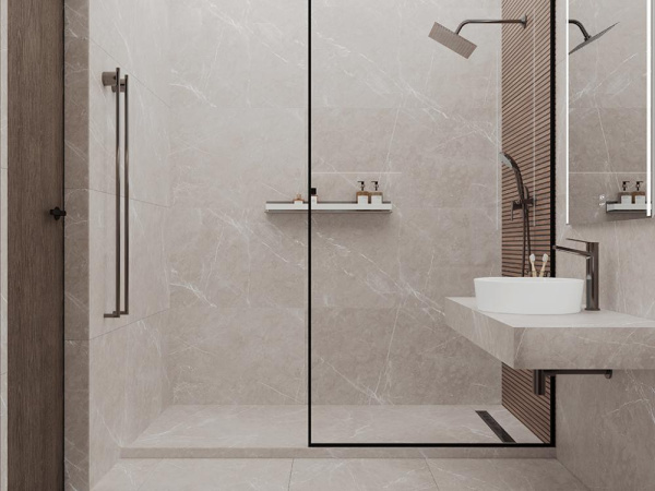 Керамогранит Pietra Grigio бежевый матовый карвинг 60x120 от Laparet