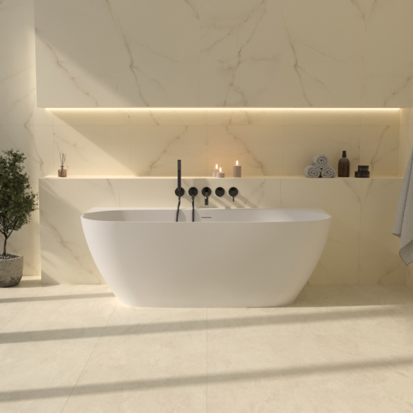 Ванна WHITECROSS Make 170x80 (белый мат) иск. камень