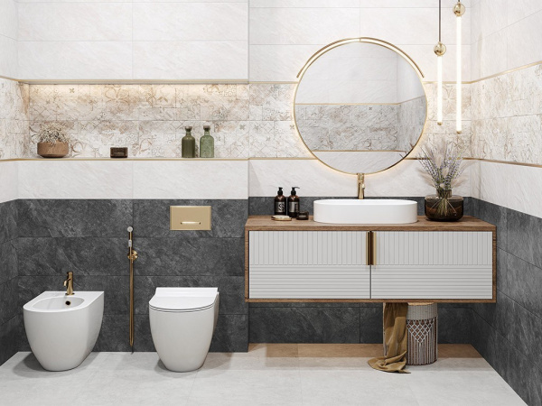 Настенная плитка Kreo Dark (WT15KRE07R) 24.6x74 от Delacora (Россия)