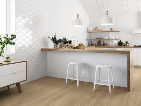 Настенная плитка Blanco Brillo 30x90 от Benadresa Azulejos (Испания)