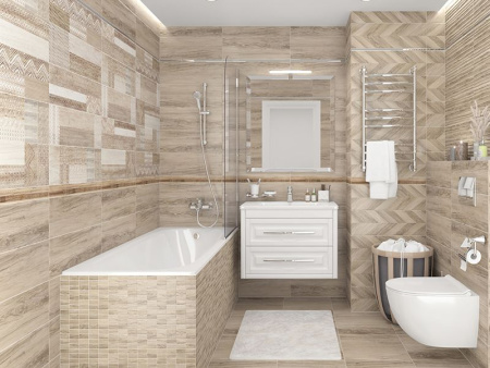 Бордюр Amber бежевый 6x60 от Laparet