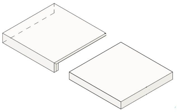 Угловая ступень Boost Pro Clay Scalino Angolare (A3C5) 33x33 от Atlas Concorde (Италия)