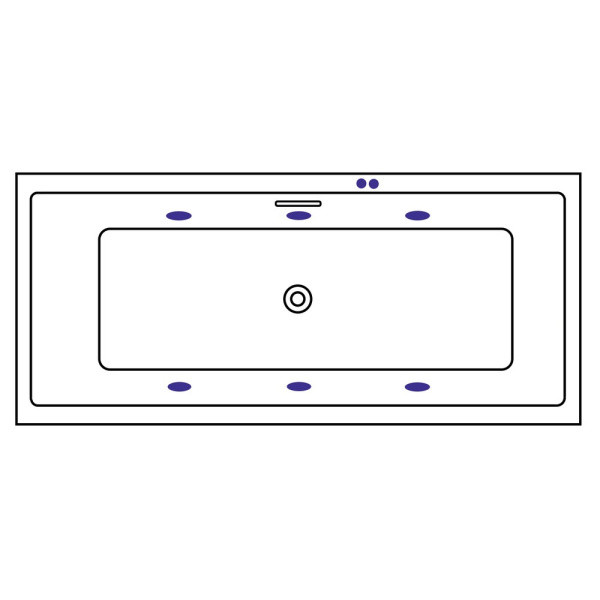 Ванна EXCELLENT Heaven Slim 170x75 "SOFT" (белый)