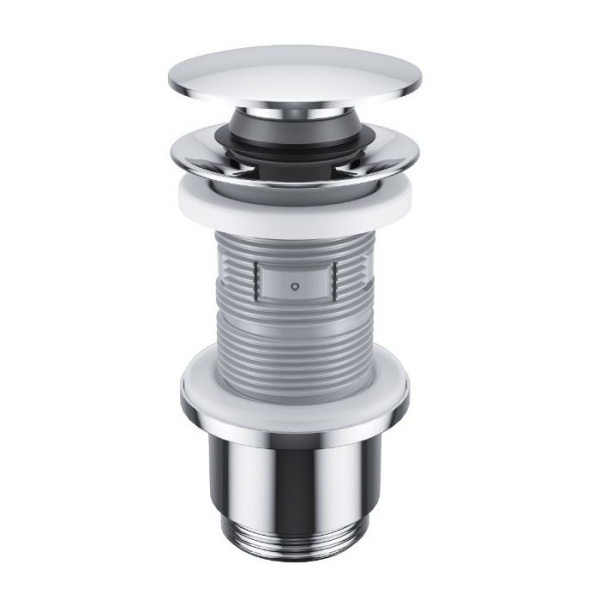 Донный клапан EXCELLENT для умывальника, клик-клак (хром)
