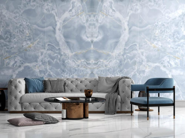 Керамогранит Onyx Blue Polished (6 мм) (MN433BP321606) 160x320 от Moreroom (Китай)