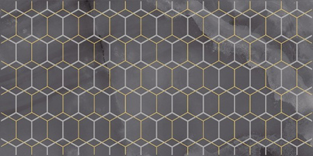 Декор Prime чёрный 25x50 от Laparet