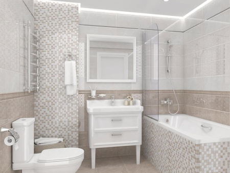 Бордюр Elektra Rombo бежевый 6x60 от Laparet