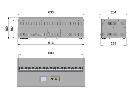 Электрический очаг Schones Feuer 3D FireLine 600