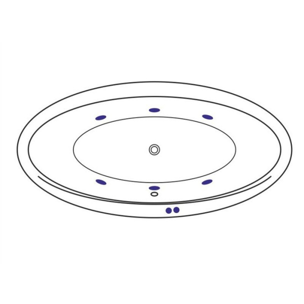 Ванна EXCELLENT Lumina 190x95 "SOFT" (хром)