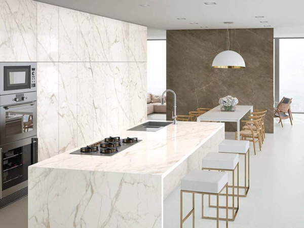 Керамогранит BOOKMATCH VAGLI GOLD A POLISHED 160x320x0.6 от Ascale (Испания)