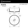 Умывальник WHITECROSS Agate D=40,5 (RAL мат) иск. камень