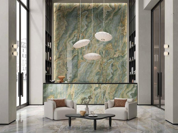 Керамогранит ONICE IRIDE AMBRA LAPP/RETT (173044) 80x160 от AVA Ceramica (Италия)