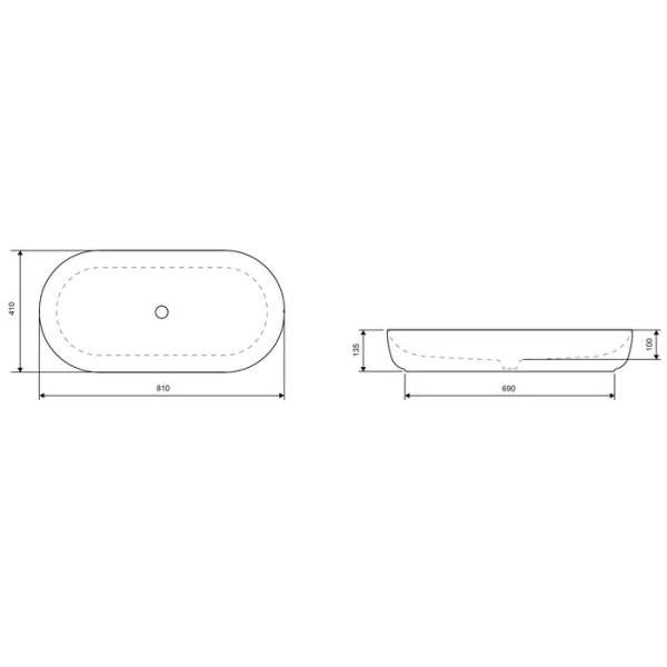 Умывальник EXCELLENT Jima 82