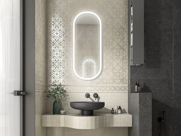 Бордюр Махкама бежевый светлый глянцевый обрезной (KMB3STA011BR) 30x7.2x0.9 от Kerama Marazzi (Россия)