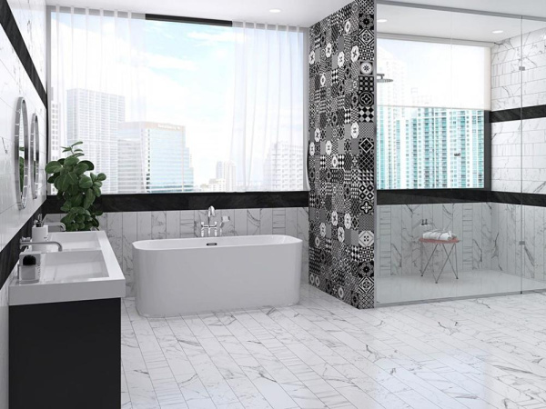 Керамогранит Marshall Calacatta 15x90 от Absolut Keramika (Испания)