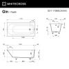 Ванна WHITECROSS Gin 170x80 (RAL мат) иск. камень