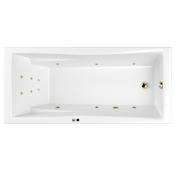 Ванна WHITECROSS Palace 170x75 "LINE" (бронза)