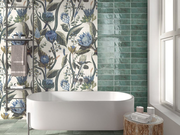 Панно Mural Blue Leaves (комп/36шт) 120x120 от Mainzu (Испания)