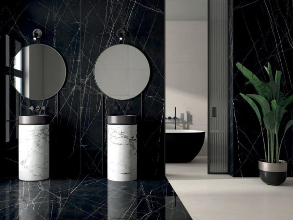 Керамогранит MARQUINA BLACK PUL. (6mm) (полированная) 120x280 от TAU Ceramica (Испания)