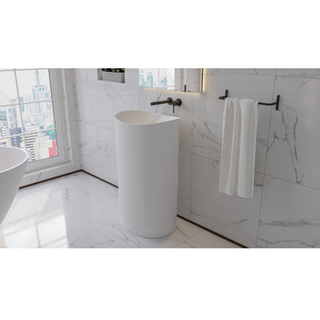 Умывальник WHITECROSS Stella 50x40 (белый мат) иск. камень