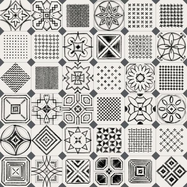 Декор Octogono Variette Sombra 20x20 от Vives Ceramica (Испания)