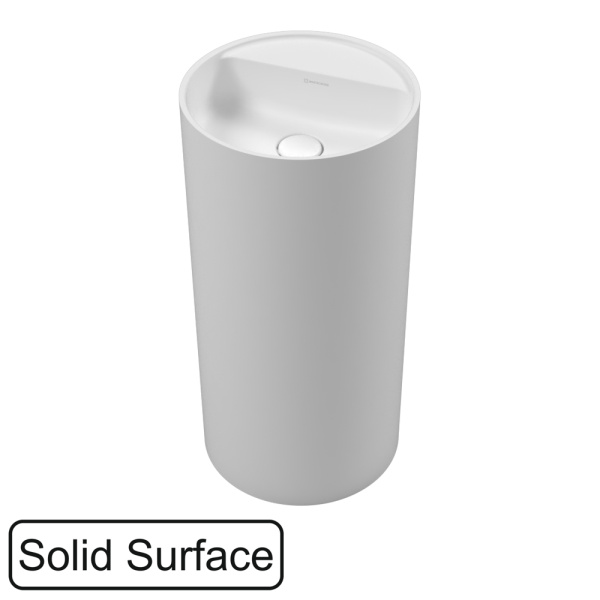 Умывальник WHITECROSS Pantheon D=43 (белый мат) иск. камень