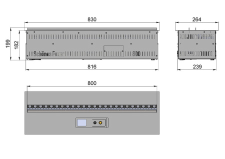 Электрический очаг Schones Feuer 3D FireLine 800 Pro