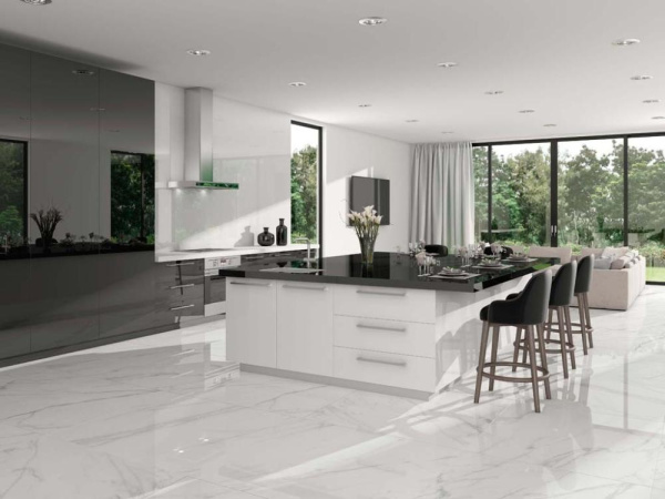 ЛОТ-92 Керамогранит VARENNA CARRARA PUL. (6mm) (полированная) 120x225 от TAU Ceramica (Испания)