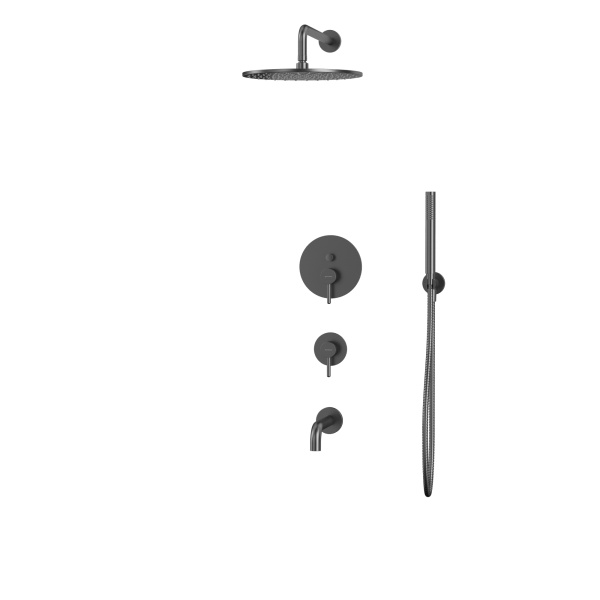 Система для ванны скрытого монтажа WHITECROSS Y YSET07GM (оружейная сталь)