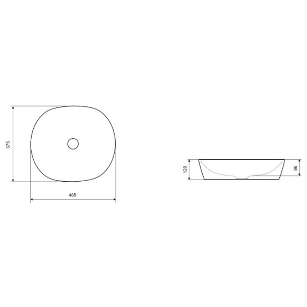 Умывальник EXCELLENT Jima 46