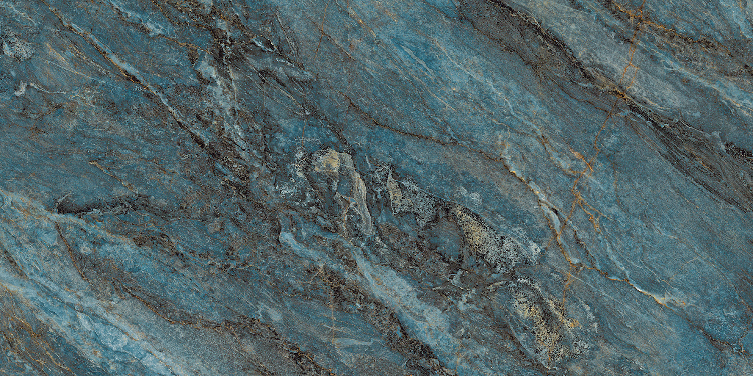 Beam Turquoise Керамогранит бирюзовый 60х120 лаппатированный шайн