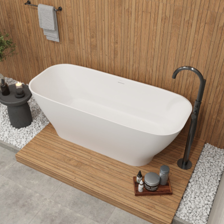 Ванна WHITECROSS Clover 170x72 (белый мат) иск. камень