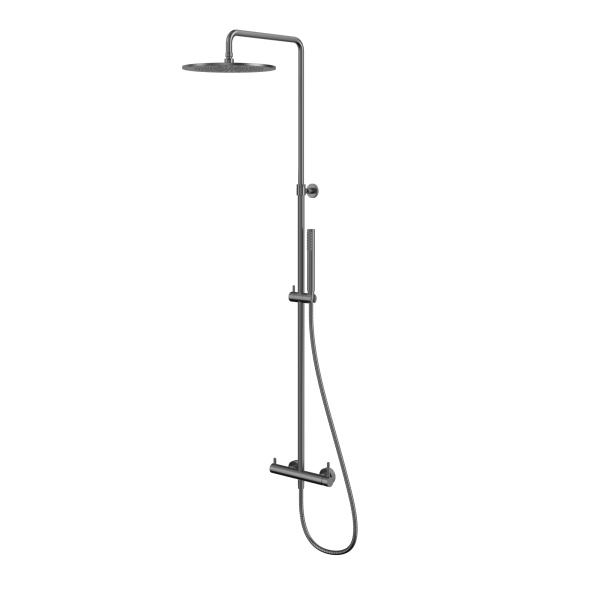 Система для душа наружного монтажа WHITECROSS Y Y1244GM (оружейная сталь)
